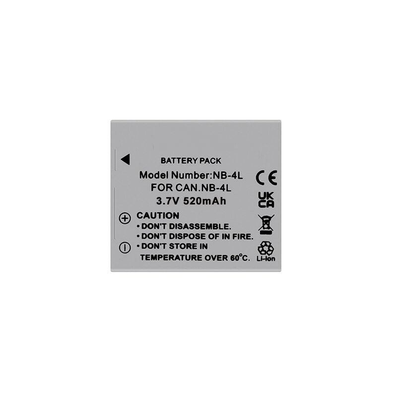 Li-ion 3,7 V 520 mAh NB-4L NB4L kamera digitalt batteri til Canon Digital IXUS 110 IS