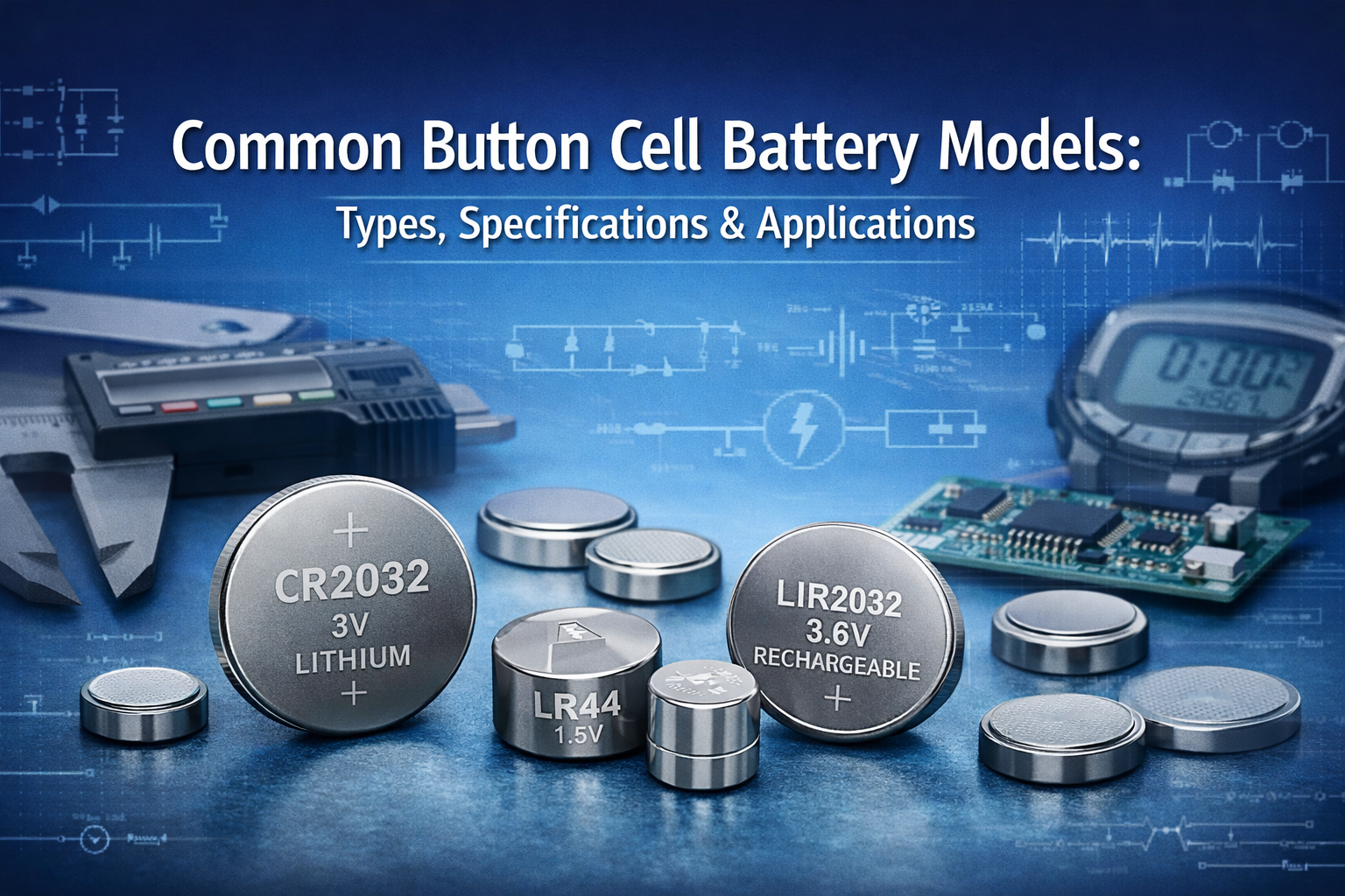 Các Mô Hình Pin Cúc Áo Phổ Biến: Các Loại, Thông Số Kỹ Thuật và Ứng Dụng