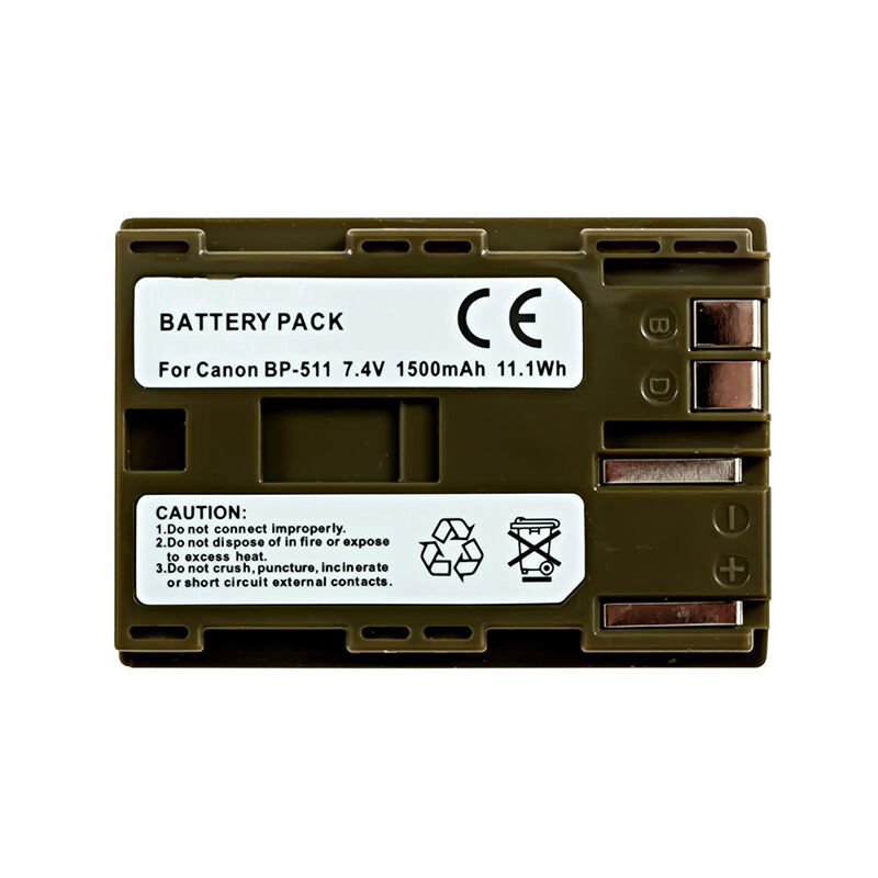 Li-ion 7,4V 1200mAh 1400mAh 1600mAh 1900mAh 2300mAh BP-511 BP-511A Digitalkamera-batteri for Canon EOS Kiss Digital