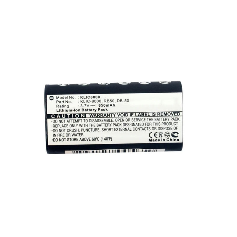 Li-ion 3.7V 650mAh KLIC-8000 Kodak Camera Digital Battery