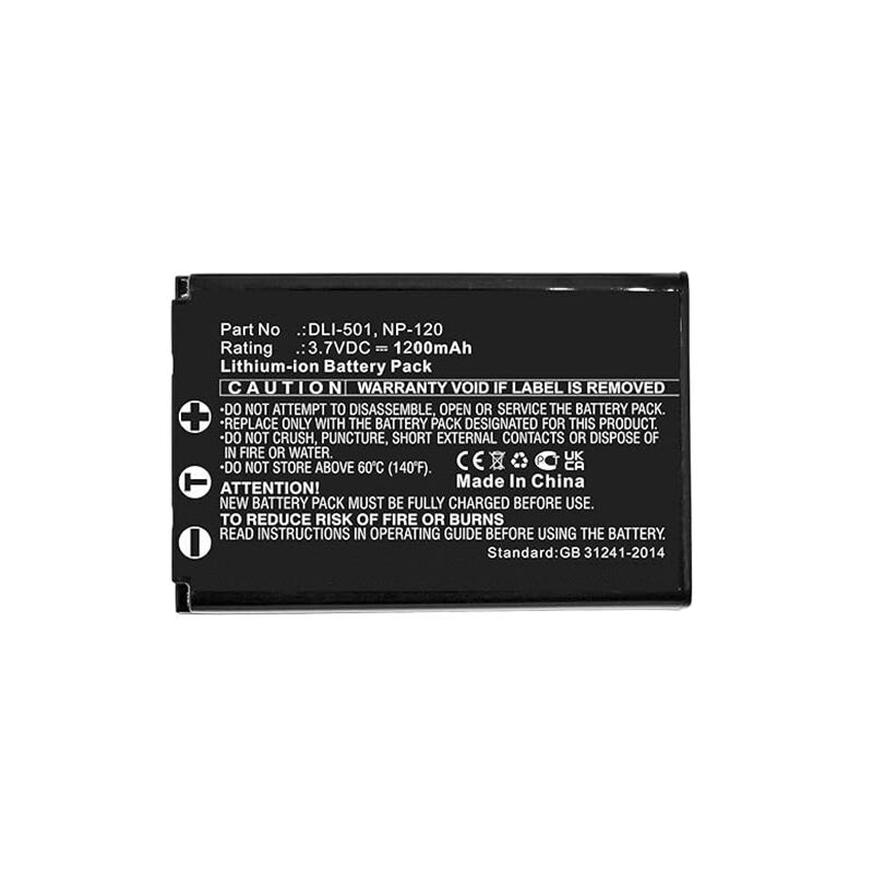 Li-ion 3.7V 1200mAh NP-120 Fujifilm Camera Digital Battery