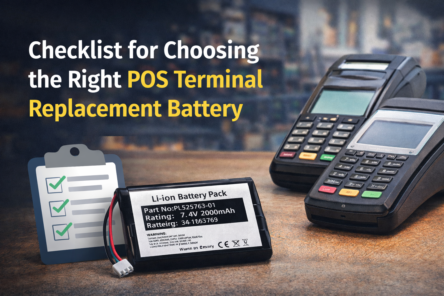 A Practical Checklist for Choosing the Right POS Terminal Replacement Battery