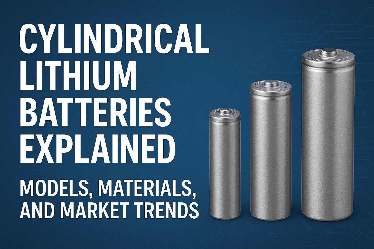 The Complete Guide to Cylindrical Li-ion Batteries: Types, Performance, and Applications