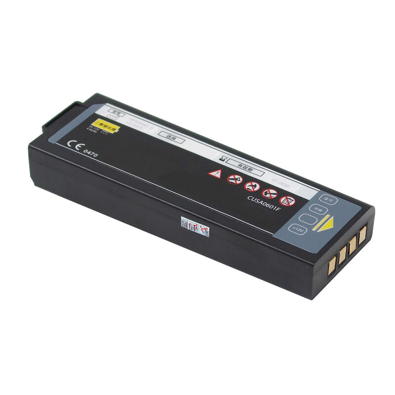 Li-MnO2 12V 4650mAh ikke-oppladbart CUSA0601F medisinsk batteri til CU Medical IPAD NF1200 SP2 defibrillator