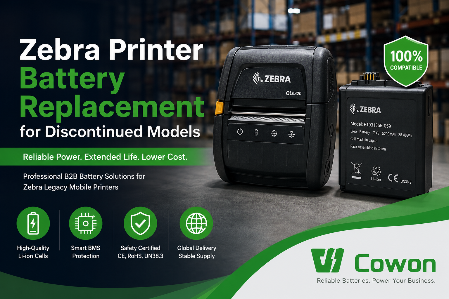 Zebra Printer Battery Discontinued? Here’s the Trusted Replacement Solution B2B Buyers Are Using