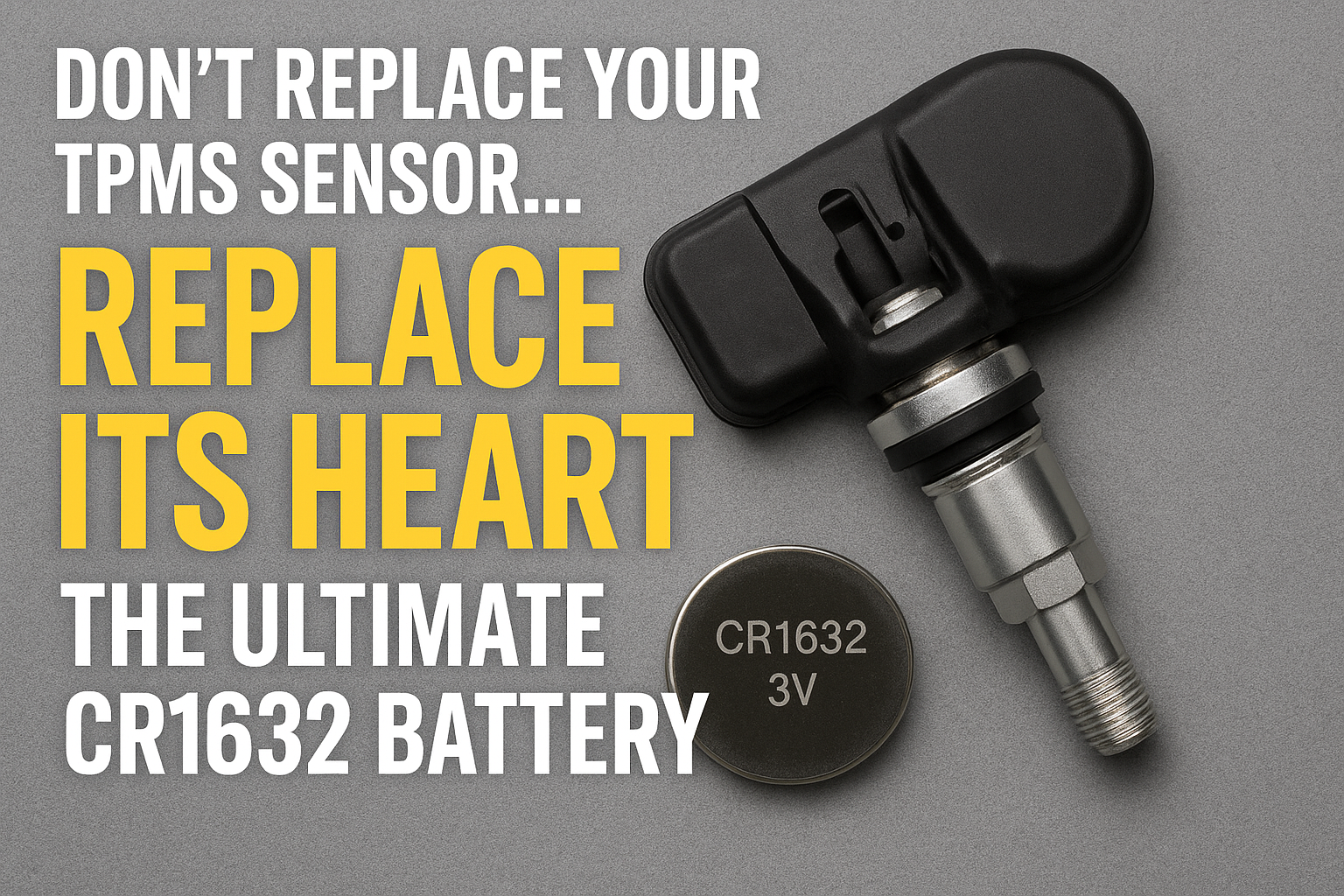 Don't Replace Your TPMS Sensor, Replace Its Heart: The Ultimate CR1632 Battery
