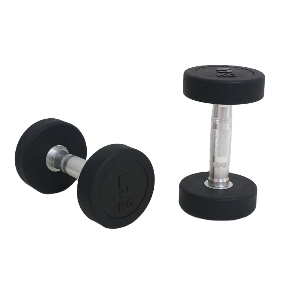 Halteres Revestidos de Borracha Resistentes - A Melhor Escolha da RUIXING para Academias Comerciais