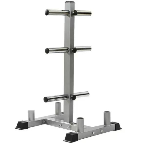 Commercial Gym Fitness Equipment Metal Vertical Plate Storage Rack Bumper Weight Plate Tree Barbell Rack Shelf for Bodybuilding