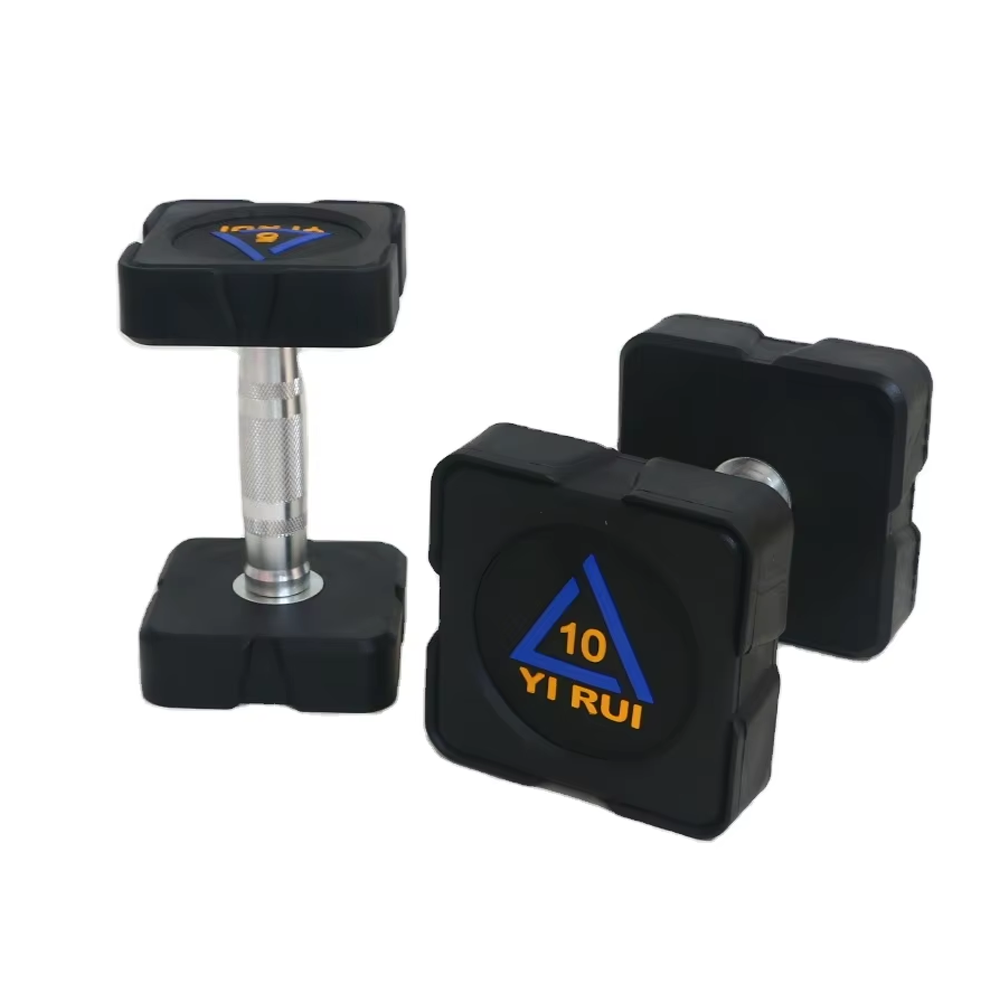 New Arrival Gym Square Dumbbell Set for Fitness Custom Logo Made of Steel Rubber PU for Home Use Factory Wholesale Price