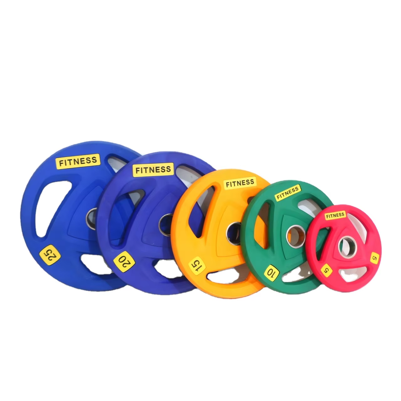 Wholesale Professional China's Best Gym Equipment 20kg Solid Rubber PU Bumper Weight Plate 20kg Rubber PU Bumper Plate