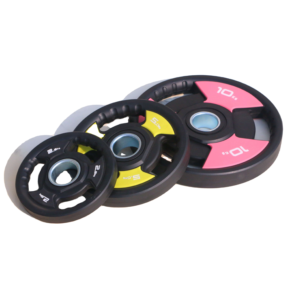 5kg 10kg 15kg 20kg PVC Gym Equipment Home Exercise Fitness Barbell Rubber Coated Bumper Weight Plate