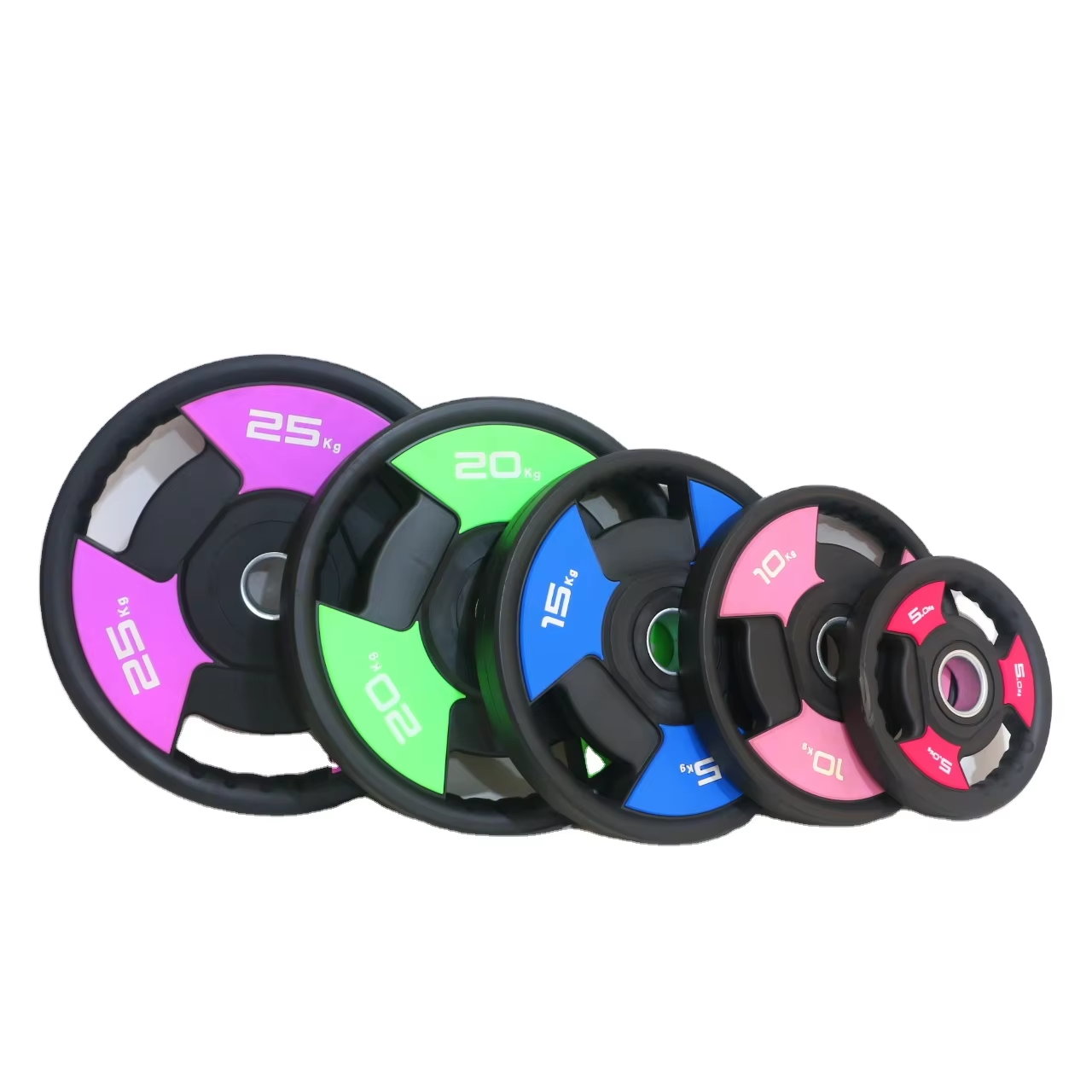 Wholesale Gym Barbell & PU Stack 10kg Pink Weight Plates Set for Free Lifting Fitness Equipment With Wholesale Accessory Weights