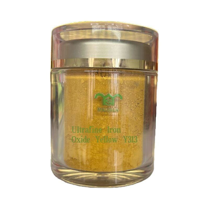 Ultrajemné žluté železité oxidy Y313 s vysokou disperzností pro použití v PVC / PE a ve stavebnictví