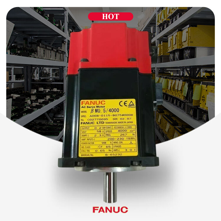 A06B-0115-B075#0008 มอเตอร์เซอร์โว FANUC BETA M A06B0115B075#0008