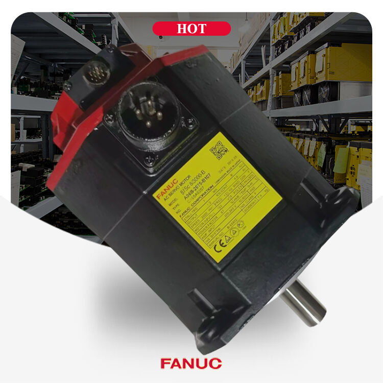 A06B-2075-B107 FANUC AC சர்வோ மோட்டார் BiSC 8/3000 A06B2075B107