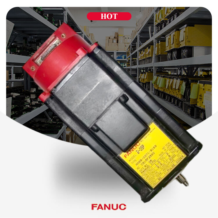 A06B-0371-B169 FANUC AC серво мотор, тестван при натоварване A06B0371B169