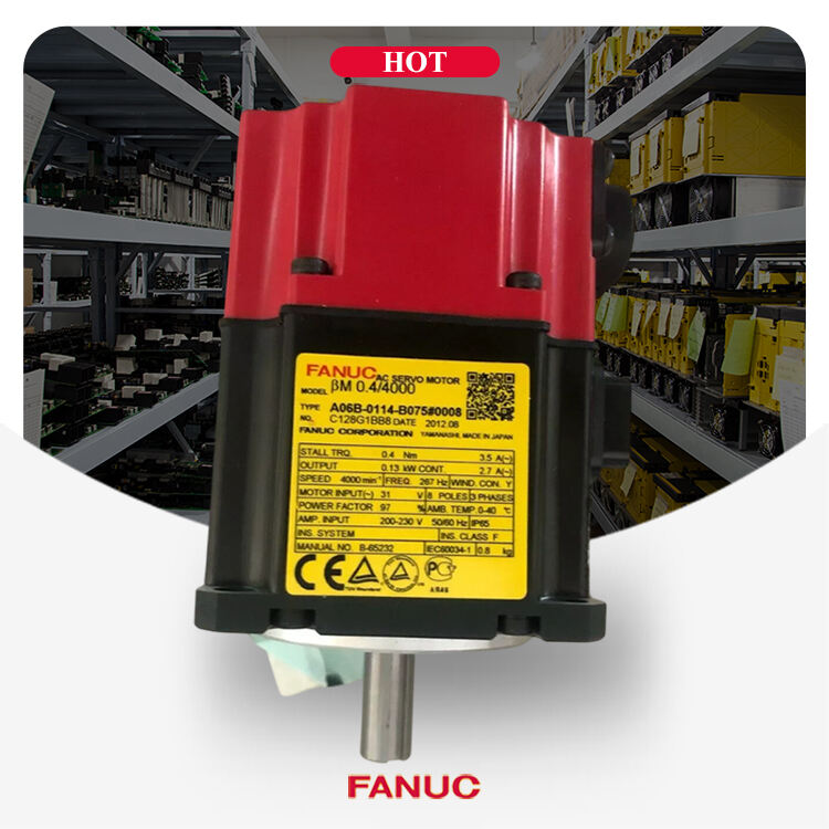 A06B-0114-B075#0008 มอเตอร์เซอร์โว FANUC เบต้า A06B0114B075#0008