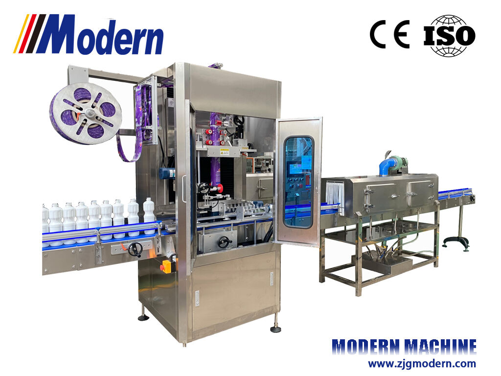 Automatic sleeve shrink labeling machine
