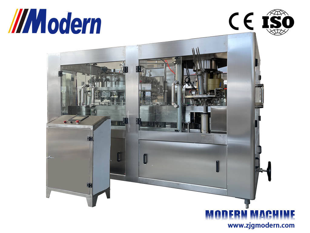 Carbonated beverage canning machine