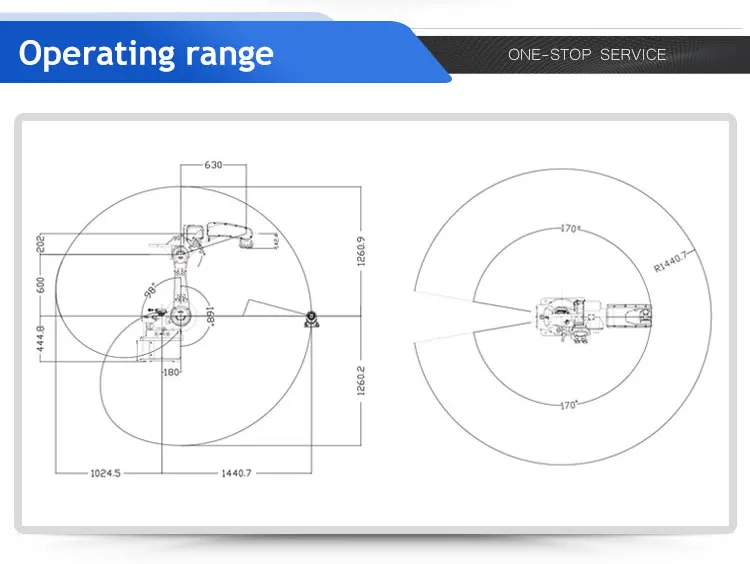 6-axis industrial robot arm intelligent automatic welding cutting handling stacking spraying loading and unloading are in stock