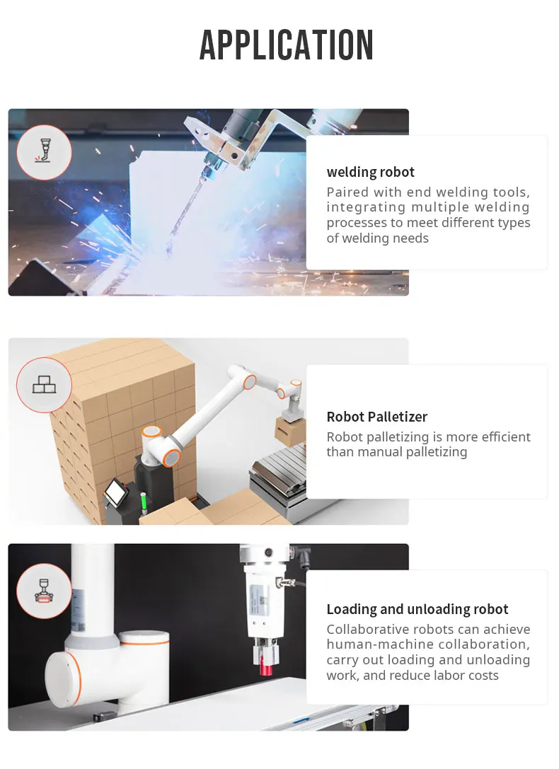 Variety of high-tech robot of various sizes are available to completely replace manual multi-functional cutting welding handing