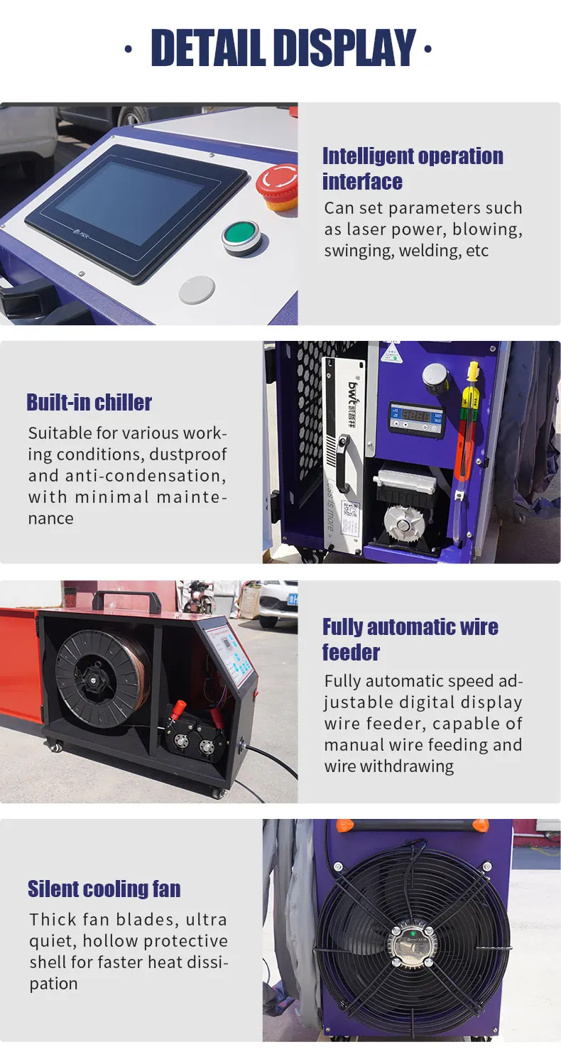 Handheld Welding Machine Small Stainless Steel Laser Welding Machine Metal Rust Removal Welding cutting