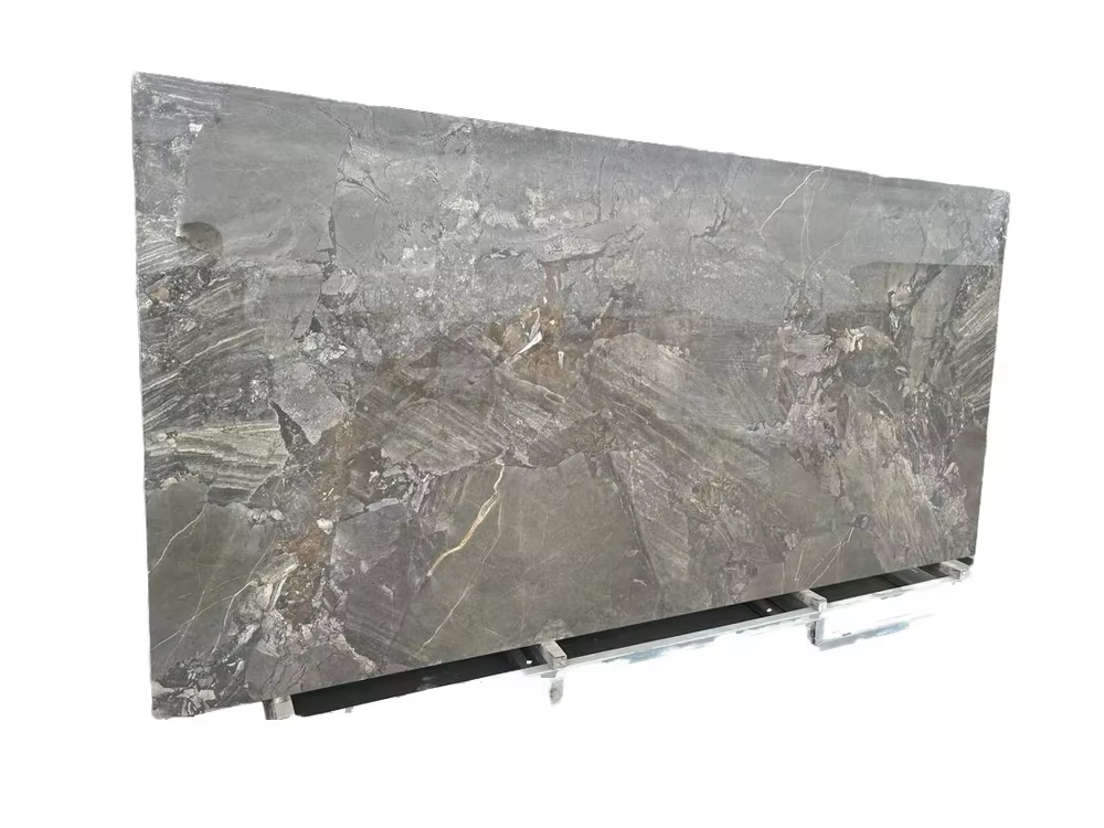 Brown Residential Floor Tiles Floors Marble Texture Sintered Stone Contemporary Style Sintered Stone