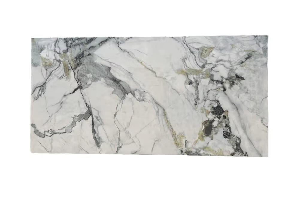 Luxury Bathroom Tile Floor Tile Sintered Stone Large Format Imperial Green Jade Contemporary Style Tile Sintered Stone factory