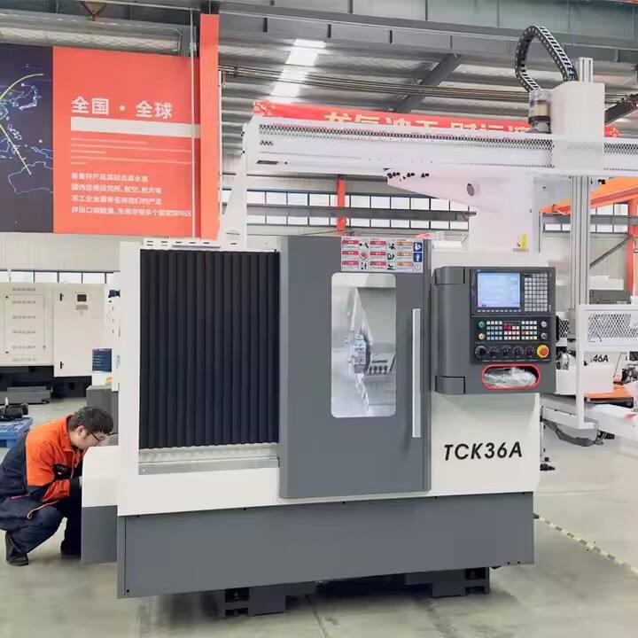 Awtomatikong Mini Metal Lathe Bagong TCK36A CNC Lathe Machine para sa Metal Mini CNC Milling Machine Torno CNC Turning