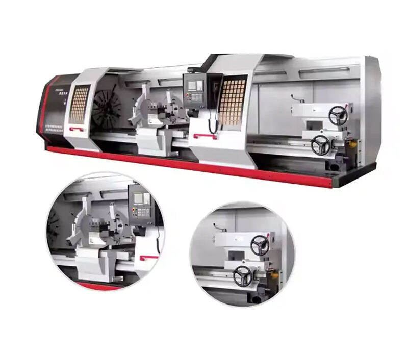 Heavy duty flat bed cnc lathes and automatic tool change lathe machine for metal turning center