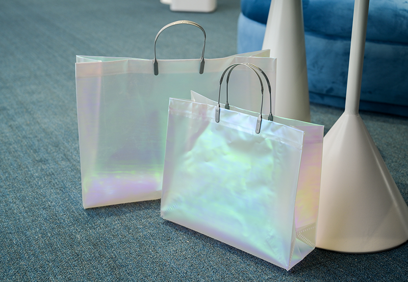 Shining Matt Shopping Handle Tote Bag