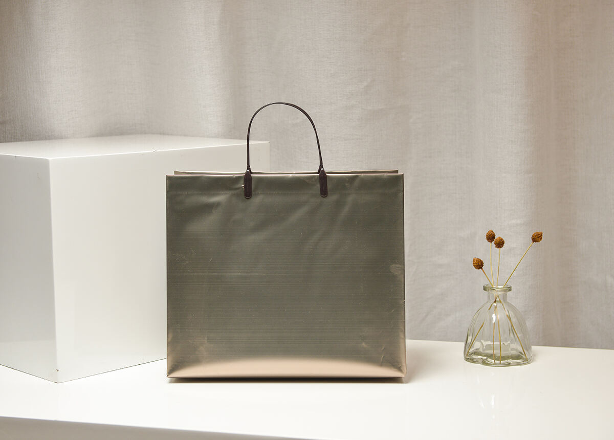 Matt Glitter Shopping Handle Tote Bag