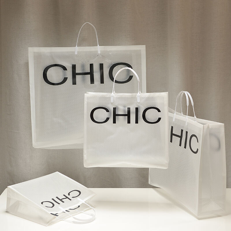White Net Shopping Handle Tote Bag