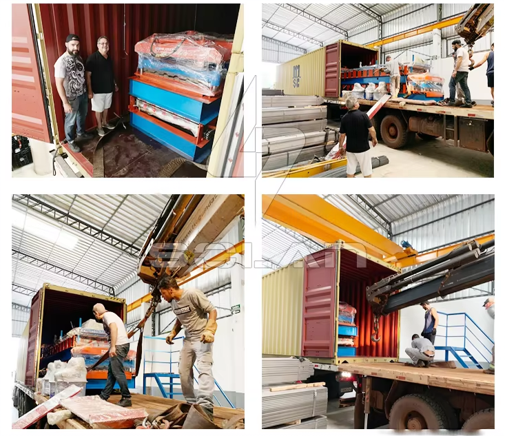 product automatic ibr trapezoid roof sheet steel construction roller building tile making machine core components motor-11