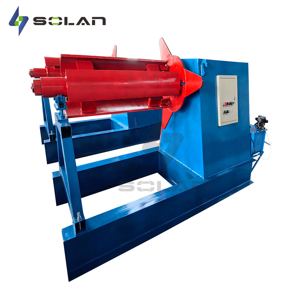 product automatic hydraulic decoiler pump with engine building glazed tile industries-0