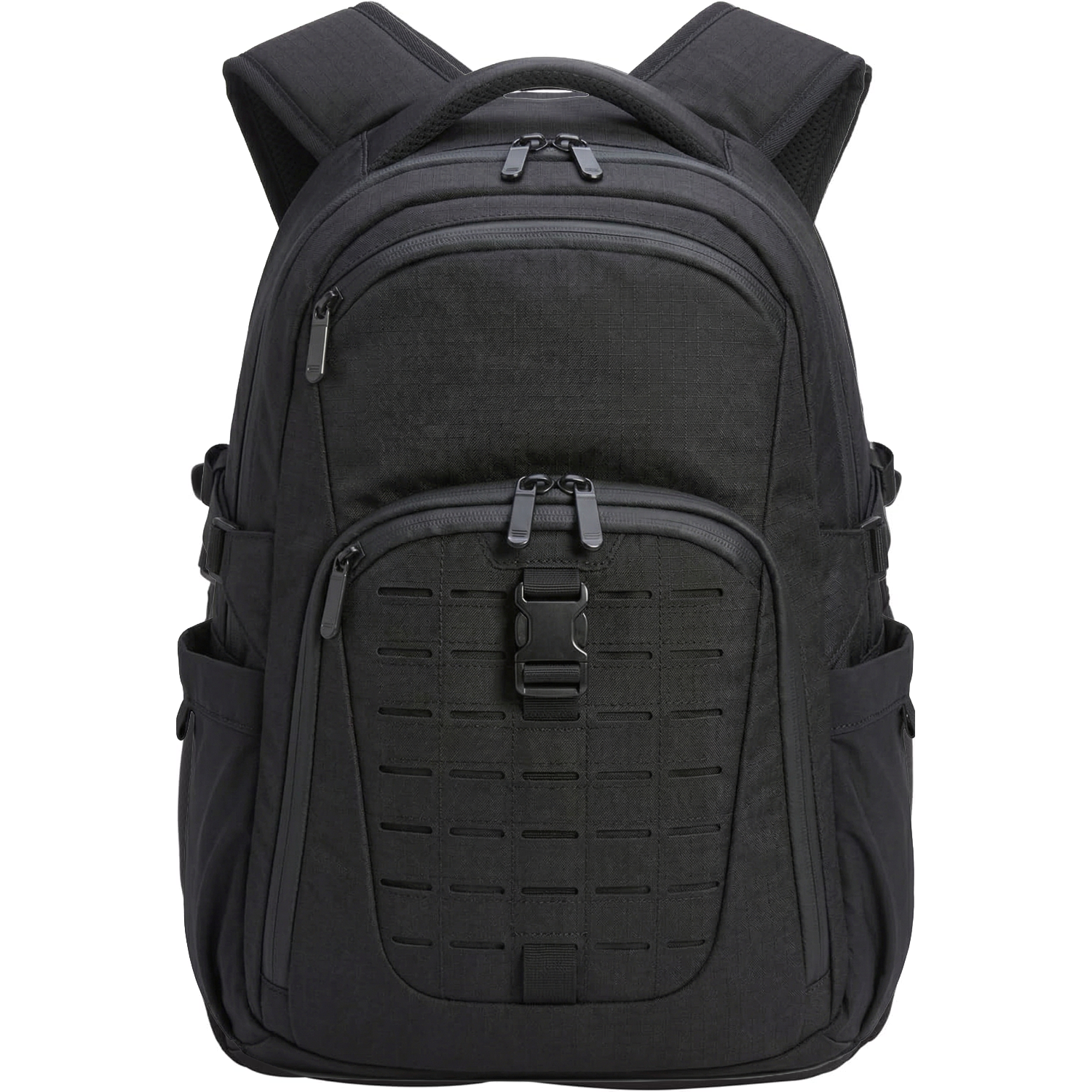 Mochila táctica para portátil TINYAT de 15,6 pulgadas, mochila repelente al agua con tejido MOLLE, correa para equipaje, panel trasero transpirable y múltiples bolsillos para hombres, mujeres, trabajo, viajes, estudio y actividades al aire libre