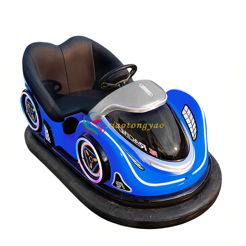 Children's Electric Bumper Car | Popular King of Square Amusement Park, Cyber Flowing Light Double Seat Design, Safe Pla