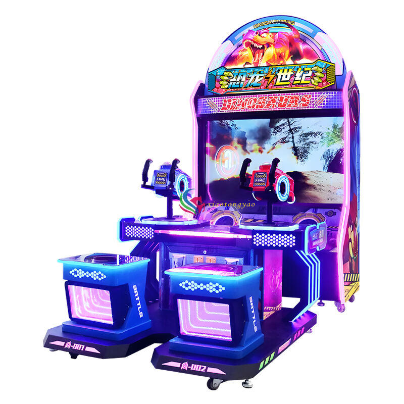 Dinosaur Game Machine Dinosaur World Gun Shooting Arcade Children's Coin operated Game Machine