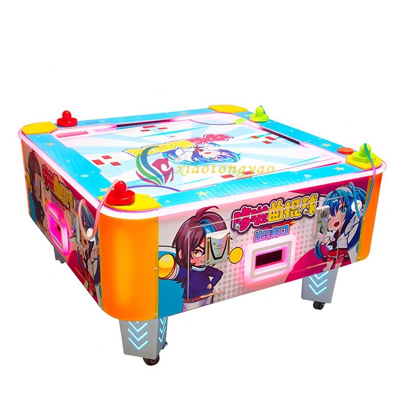 Doraemon Hockey: Four Person Battle Hockey Game Machine Cute and Fun Competition, Four People on the Same Stage, Igniting Happy Times with Parents, Children, and Partners