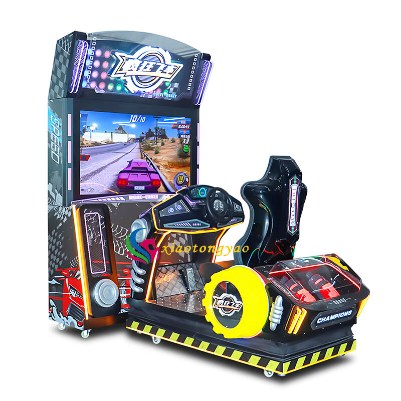 ダイナミックなレーシングゲームコンソール、完全にダイナミックなコクピット、没入感のあるサーキット、アーケードでレースのカーニバルを点火