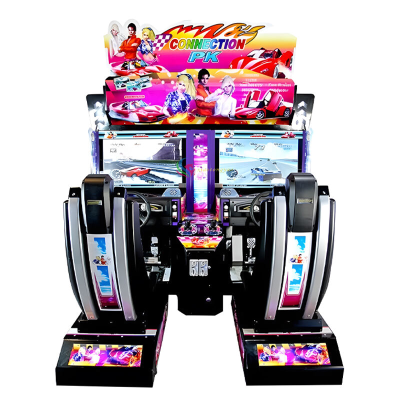 32 inch LCD high-definition supercar two player simulator, racing arcade game console, driving simulator, car simulator