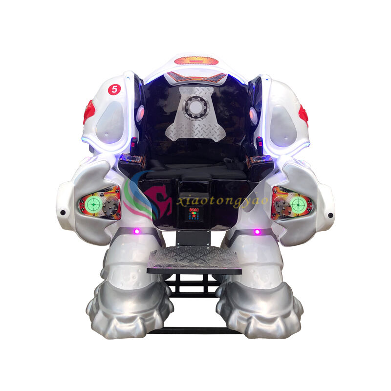 High end indoor fiberglass walking robot, children's playground equipment, battery powered amusement park, shopping center, scenic spot sightseeing car