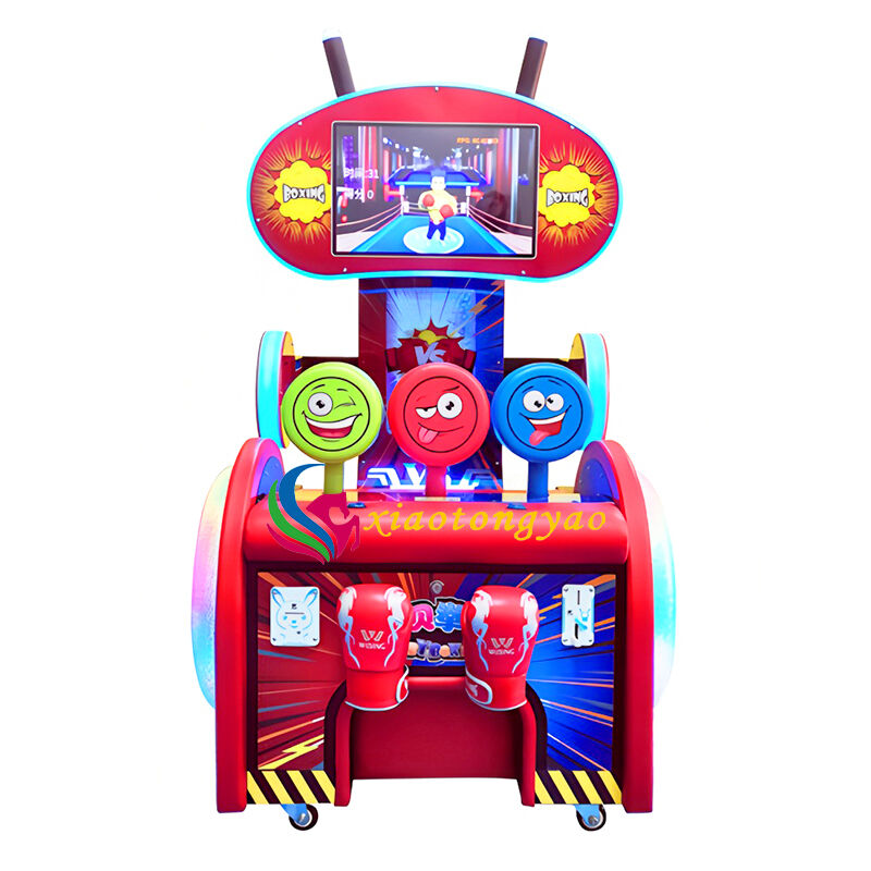 Børns sjove boksemaskine, slip energien løs med slag og kæmp for at blive en lille bokse-champion