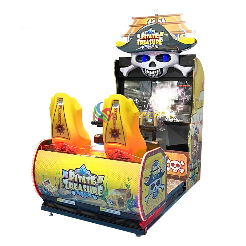 Pirate Treasure Double Shooter - Embark on a Sea Adventure Duel Two seat dynamic cockpit+immersive naval battle, a powerful tool for gaming city revenue explosion