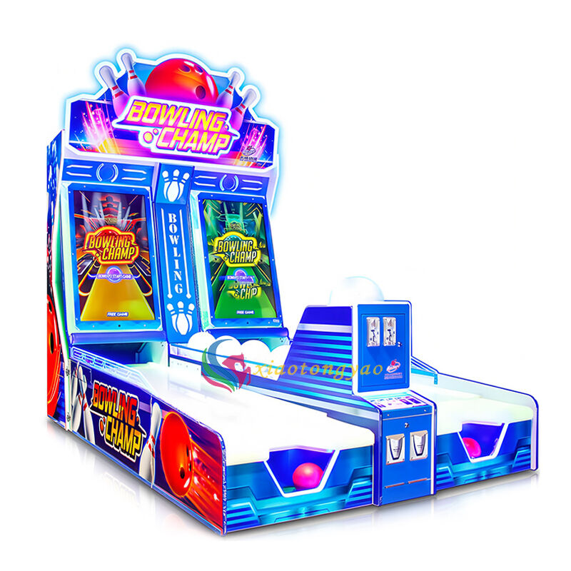 Bowling champion and two player competitive bowling game machine Dual track racing PK ignites the sports competition craze in the arcade