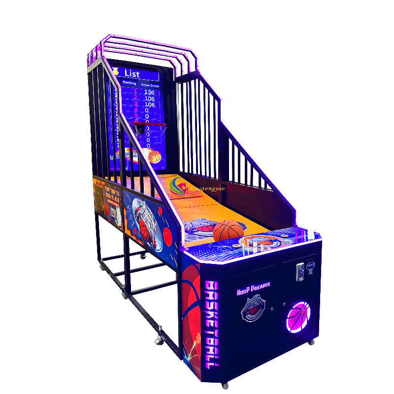 Indoor sports LCD shooting machine, coin operated arcade game machine, basketball shooting machine in the shopping mall