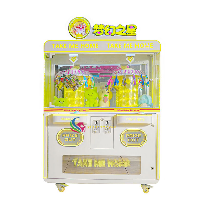 Coin operated interactive clip machine for two people, bring home your heart pounding gift!