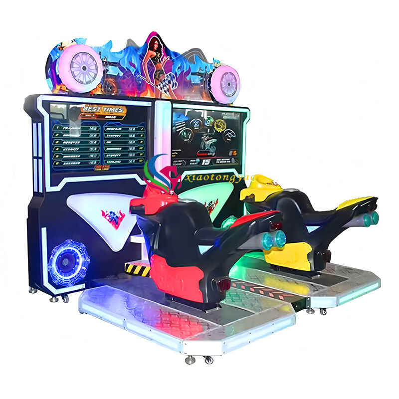 The two seater racing motorcycle racing machine races wildly, igniting your speed and passion