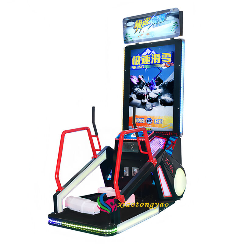 Extreme skiing peak racing machine, immersive skiing experience, multiplayer competitive battles, full visual impact