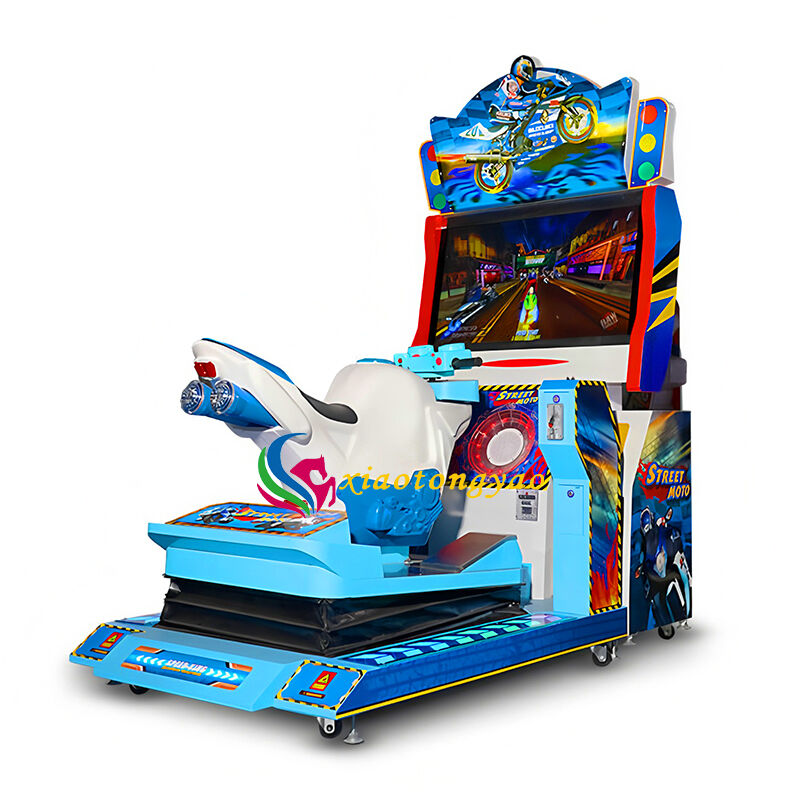 Children's motorcycle racing game console, simulating real driving and experiencing the passion of racing